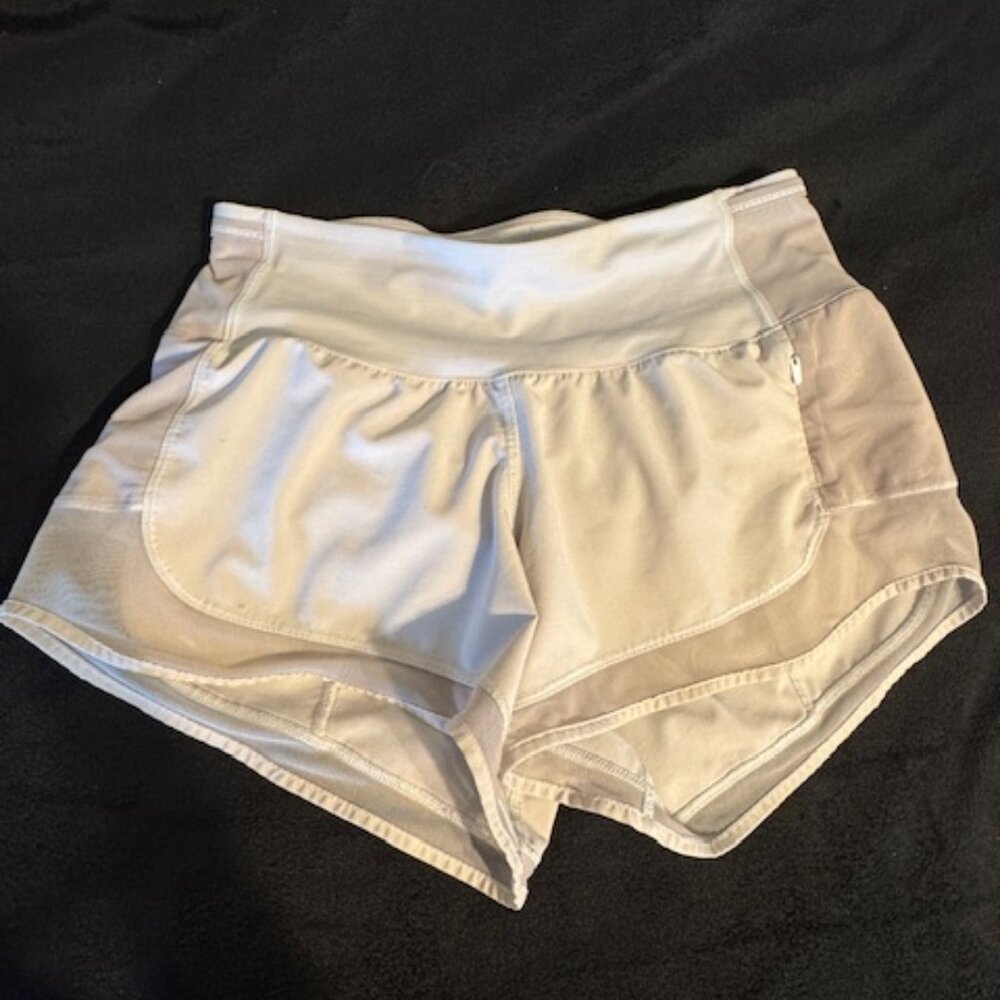 Lululemon White/Grey Shorts